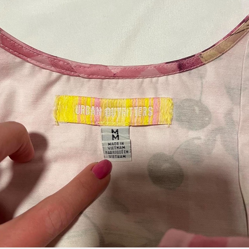 Urban Outfitters Pink and White Sleeveless Sundress - Picture 3 of 3